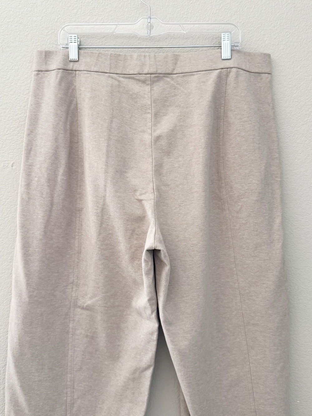 Eileen Fisher Organic Cotton Melange Crepe Lantern Pant XL Tan Minimal Lagenlook - Picture 10 of 12